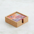 GLOBAL VIEWS FUSED FLORAL COASTER SET - Art