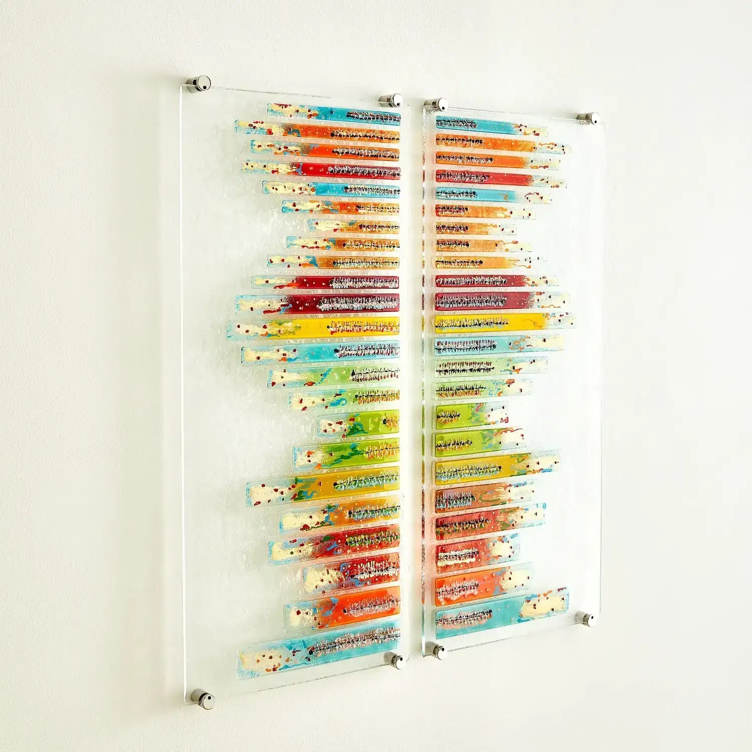 GLOBAL VIEWS STICKS FUSED GLASS WALL ART - Art