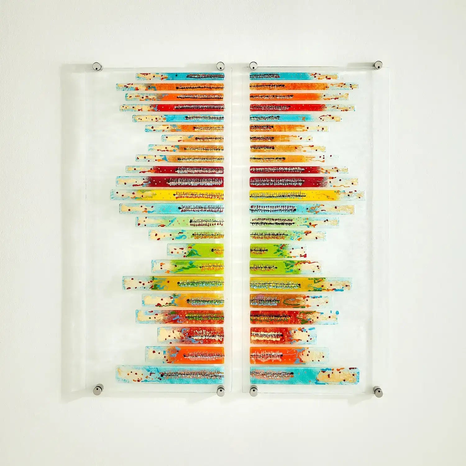 GLOBAL VIEWS STICKS FUSED GLASS WALL ART - Art