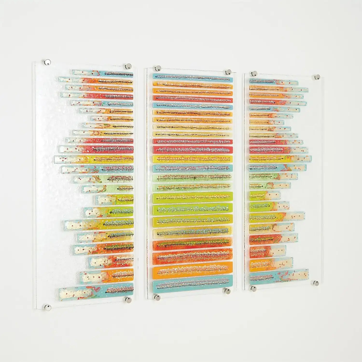 GLOBAL VIEWS STICKS FUSED GLASS WALL ART - Art
