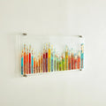 GLOBAL VIEWS STICKS FUSED GLASS WALL ART - Art