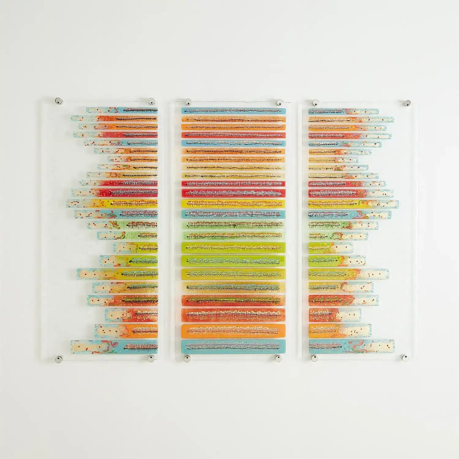 GLOBAL VIEWS STICKS FUSED GLASS WALL ART - Art