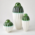 GLOBAL VIEWS FLUTED JAR W/LID - Decorative Accents