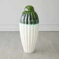 GLOBAL VIEWS FLUTED JAR W/LID - Decorative Accents