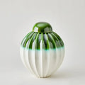 GLOBAL VIEWS FLUTED JAR W/LID - Decorative Accents