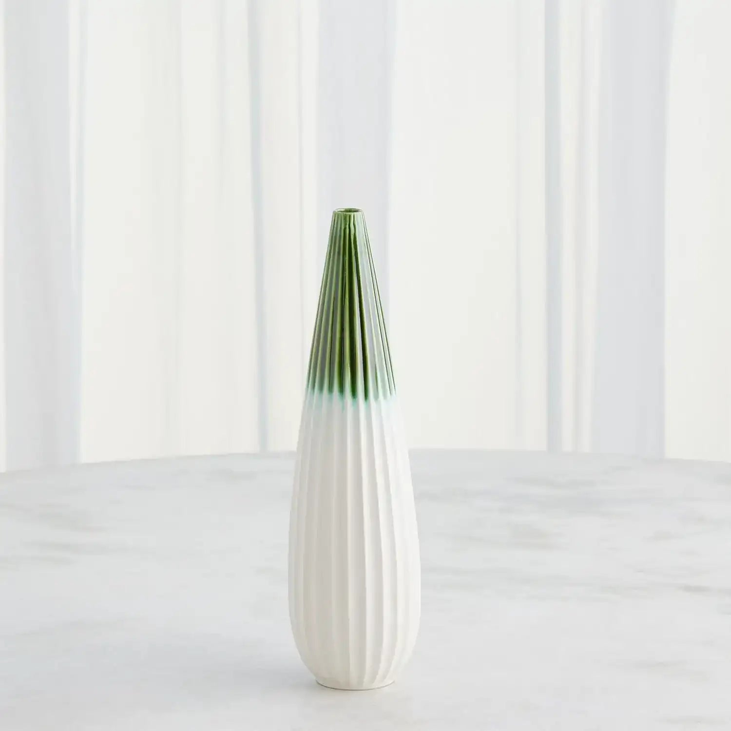 GLOBAL VIEWS FURROW TAPER VASE - Decorative Accents