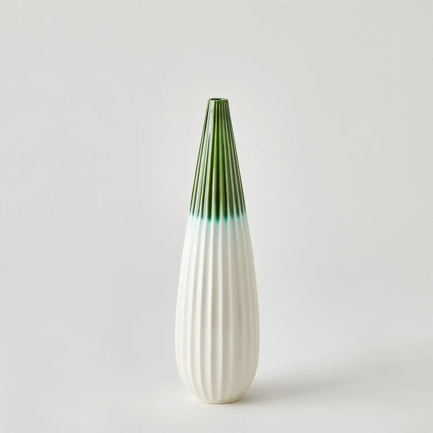 GLOBAL VIEWS FURROW TAPER VASE - Decorative Accents