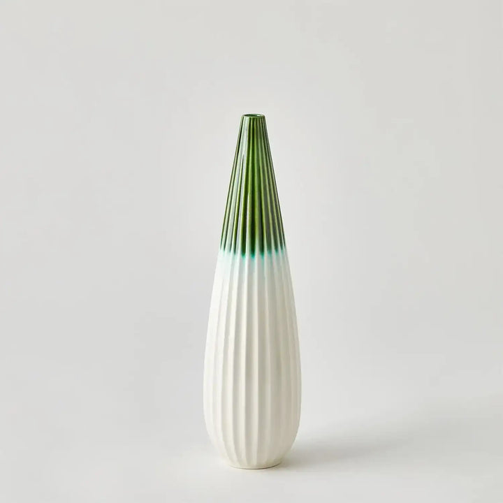 GLOBAL VIEWS FURROW TAPER VASE - Decorative Accents