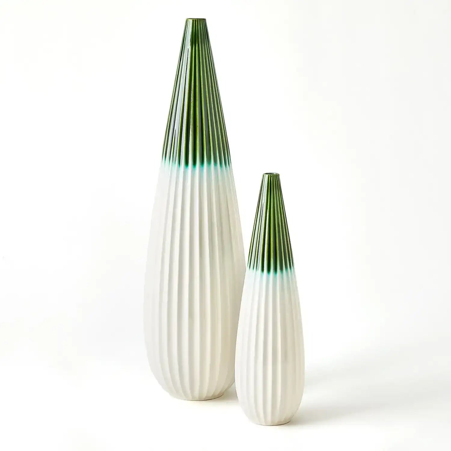 GLOBAL VIEWS FURROW TAPER VASE - Decorative Accents