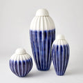 GLOBAL VIEWS FLUTED JAR W/LID - Decorative Accents