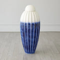 GLOBAL VIEWS FLUTED JAR W/LID - Decorative Accents