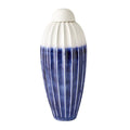 GLOBAL VIEWS FLUTED JAR W/LID - Decorative Accents