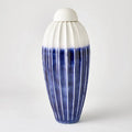 GLOBAL VIEWS FLUTED JAR W/LID - Decorative Accents