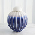 GLOBAL VIEWS FLUTED JAR W/LID - Decorative Accents