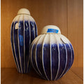 GLOBAL VIEWS FLUTED JAR W/LID - Decorative Accents