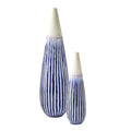 GLOBAL VIEWS FURROW TAPER VASE - Decorative Accents