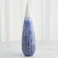GLOBAL VIEWS FURROW TAPER VASE - Decorative Accents