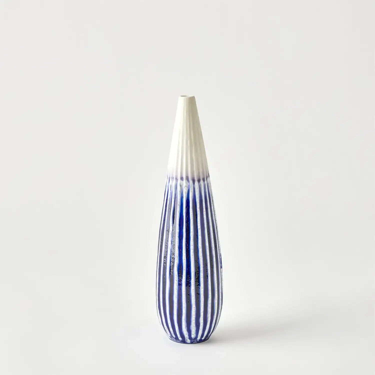 GLOBAL VIEWS FURROW TAPER VASE - Decorative Accents