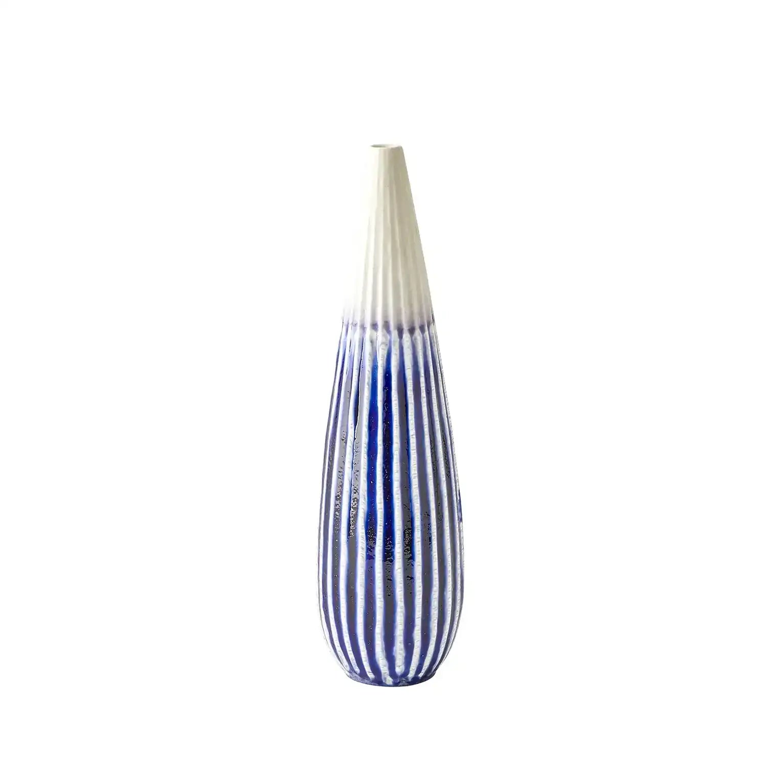 GLOBAL VIEWS FURROW TAPER VASE - Decorative Accents