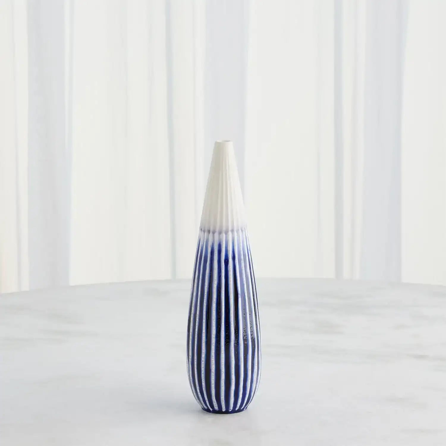 GLOBAL VIEWS FURROW TAPER VASE - Decorative Accents
