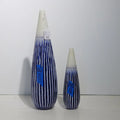 GLOBAL VIEWS FURROW TAPER VASE - Decorative Accents