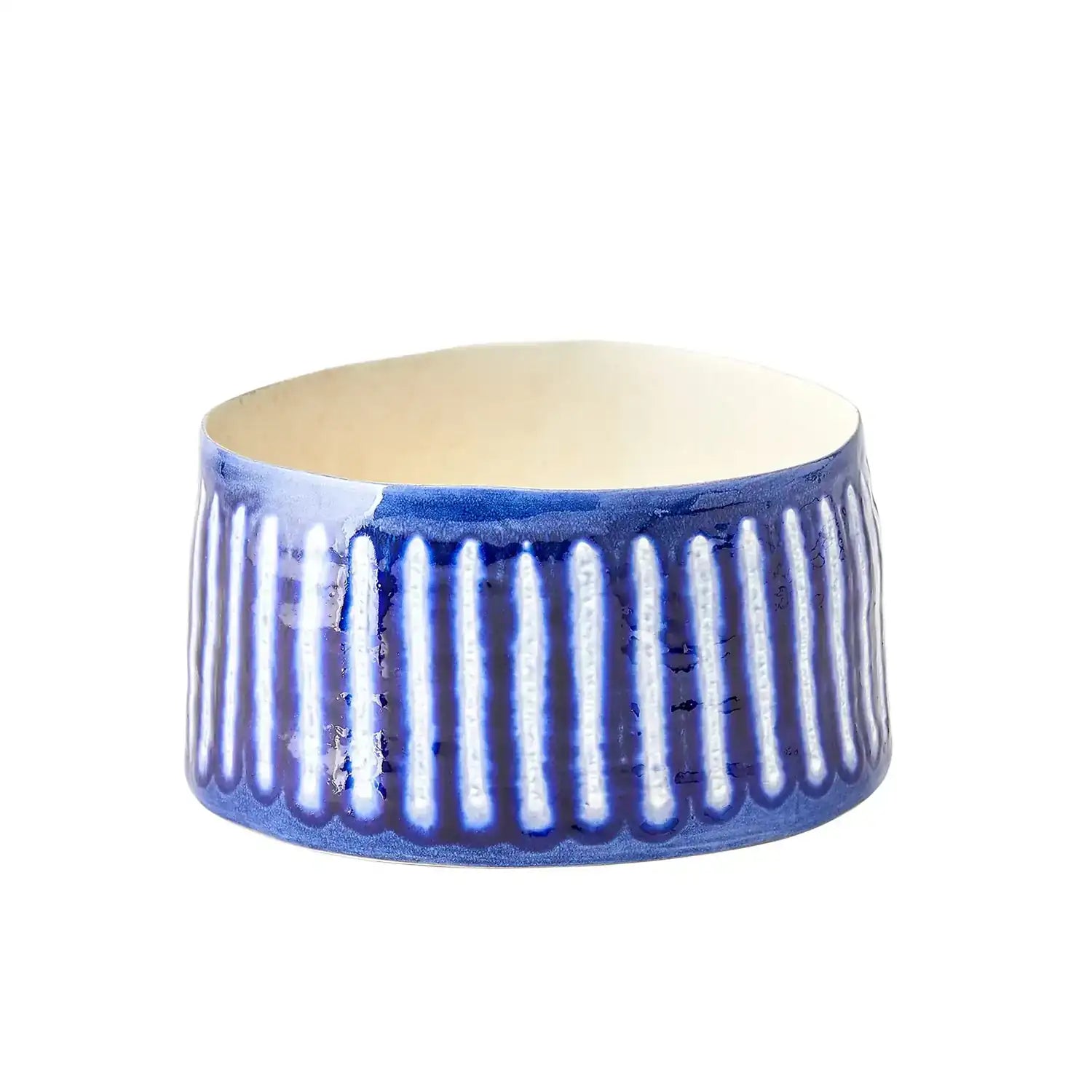 GLOBAL VIEWS STRIPED ORGANIC POT - Decorative Accents