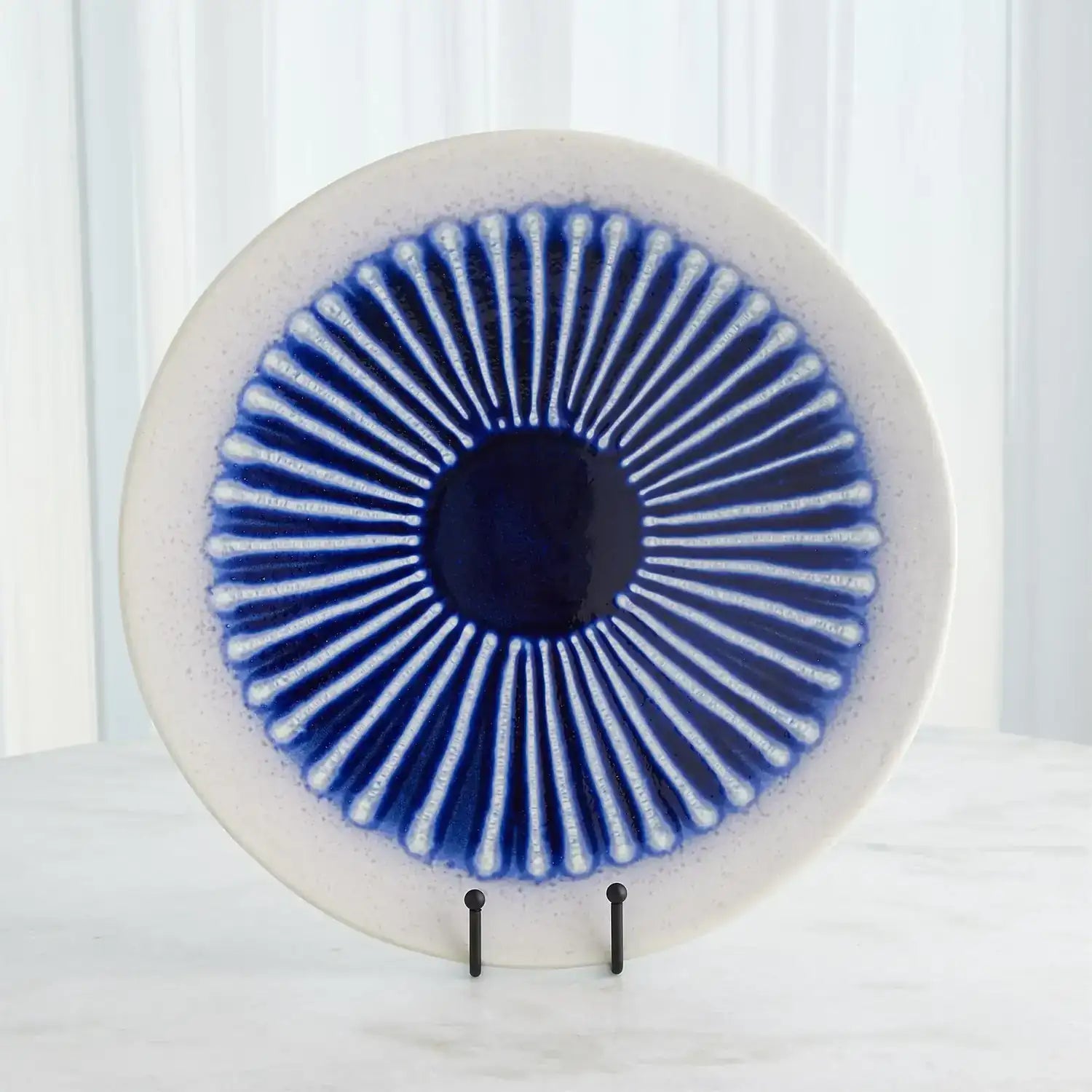 GLOBAL VIEWS STRIPED CHARGER - Decorative Accents