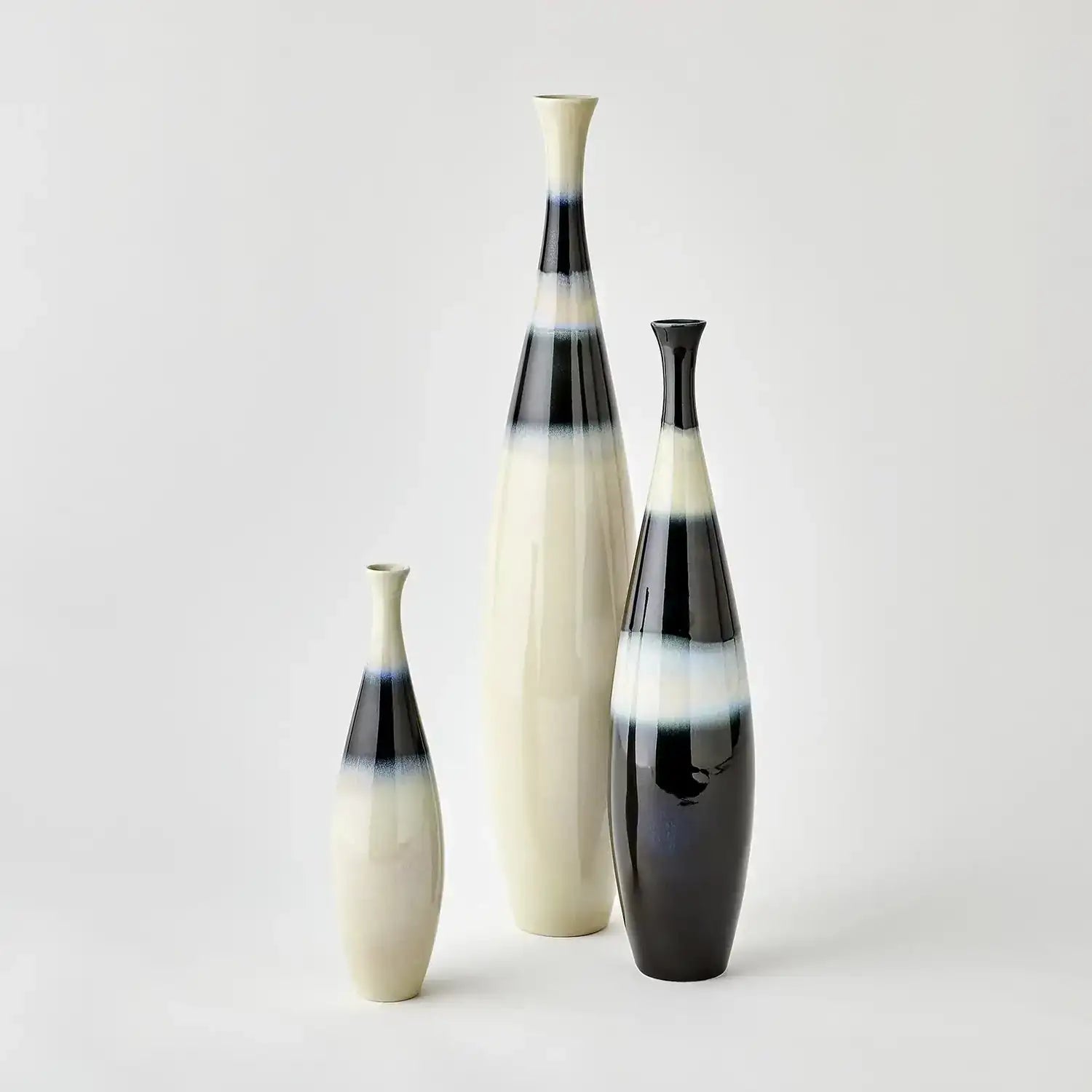 GLOBAL VIEWS BANDED BOTTLE - Decorative Accents