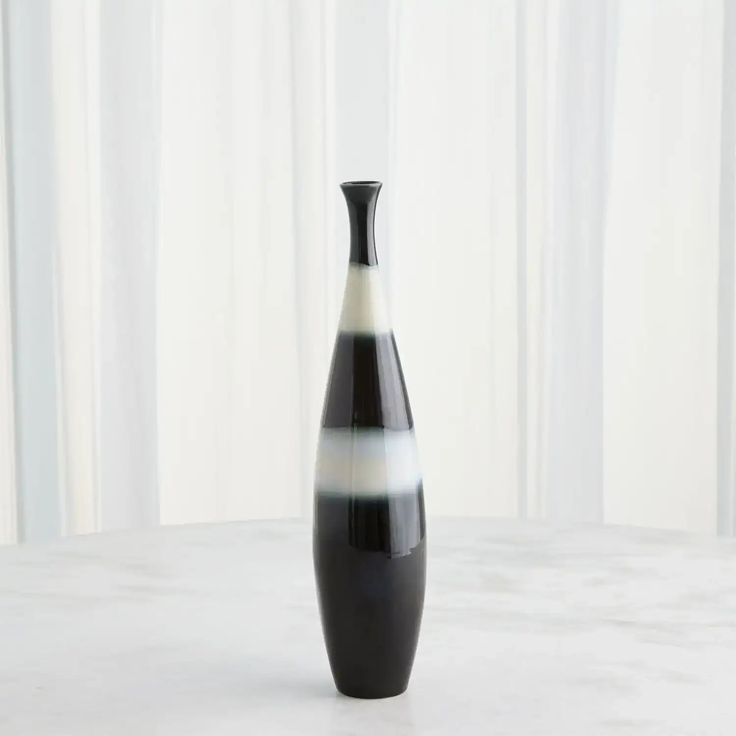 GLOBAL VIEWS BANDED BOTTLE - Decorative Accents