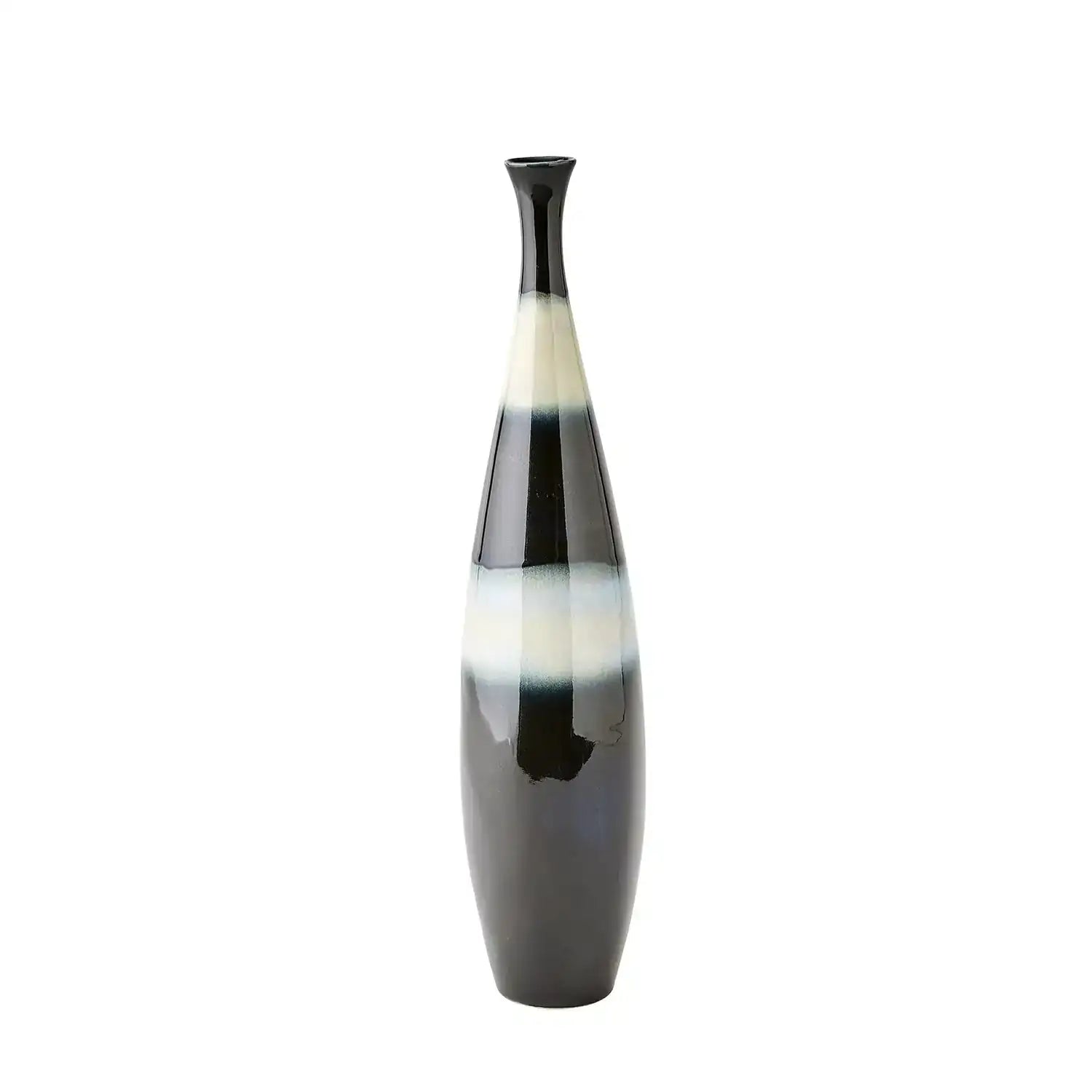 GLOBAL VIEWS BANDED BOTTLE - Decorative Accents