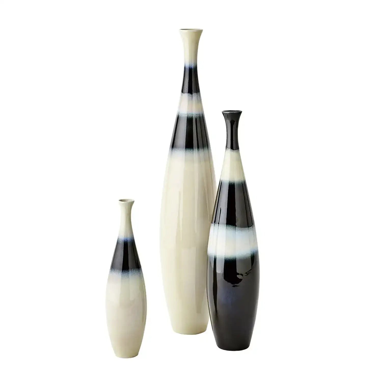 GLOBAL VIEWS BANDED BOTTLE - Decorative Accents