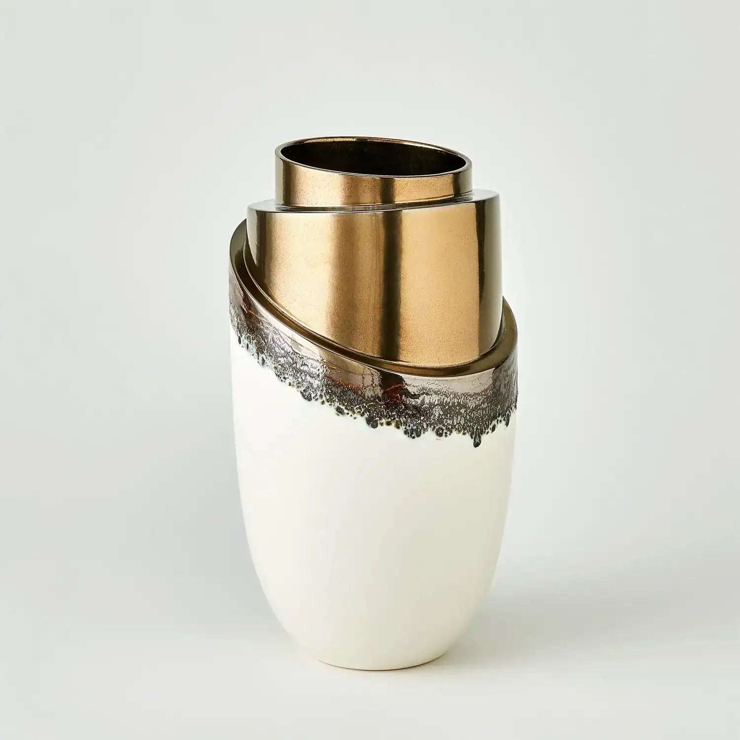 GLOBAL VIEWS SLANT STACK VASE - Decorative Accents