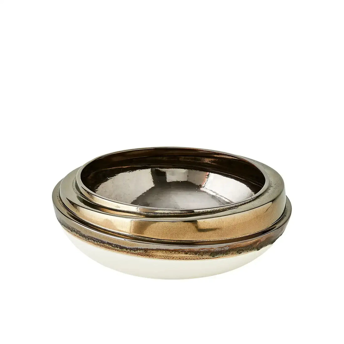 GLOBAL VIEWS SLANT STACK BOWL - Decorative Accents