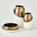 GLOBAL VIEWS SLANT STACK BOWL - Decorative Accents