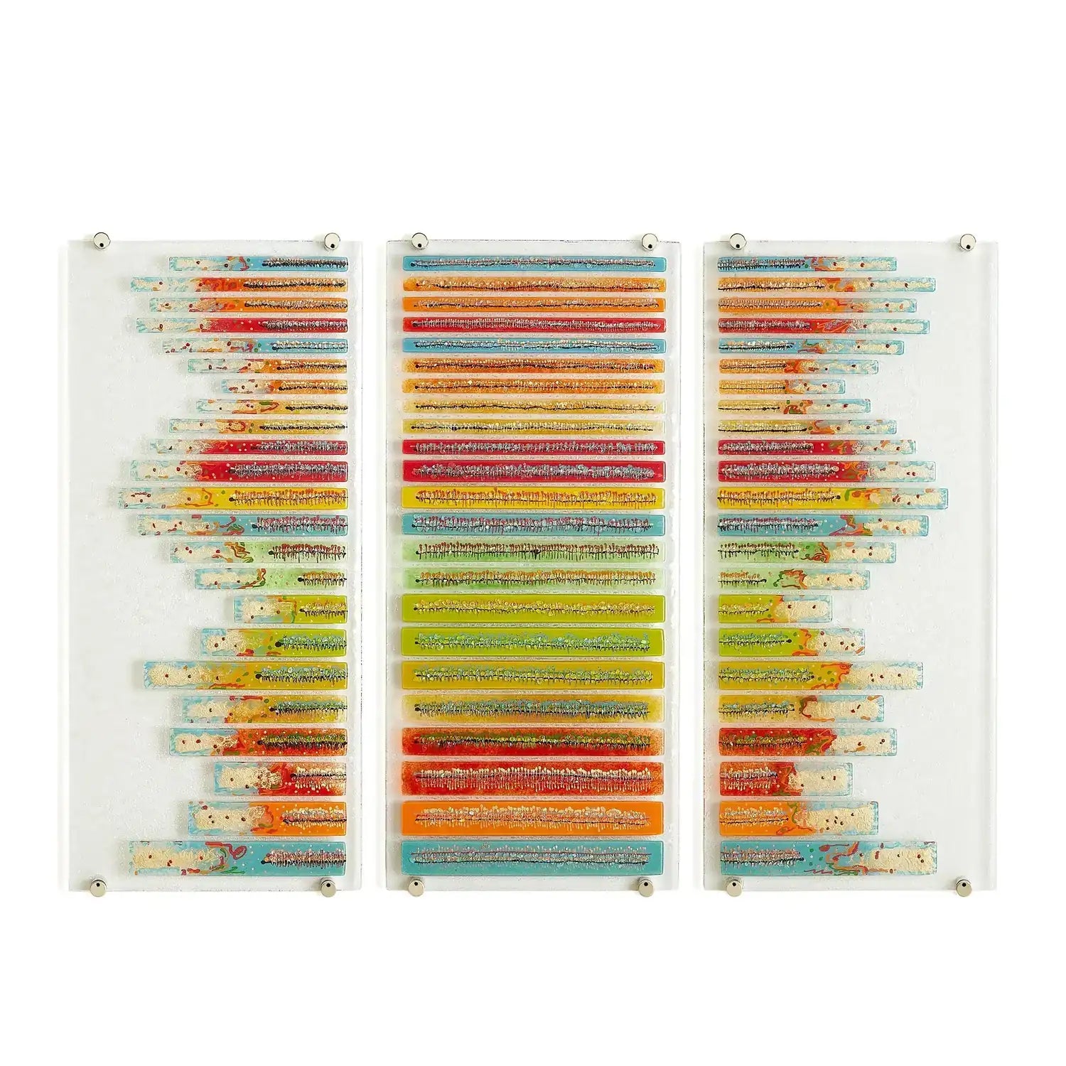 GLOBAL VIEWS STICKS FUSED GLASS WALL ART - Art