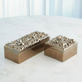 GLOBAL VIEWS PEBBLES RECTANGULAR BOX - Decorative Accents