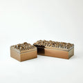 GLOBAL VIEWS PEBBLES SQUARE BOX - Decorative Accents