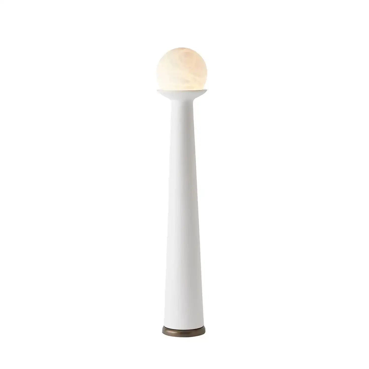 GLOBAL VIEWS, ALABASTER BULB TOWER LAMP, TABLE LAMPS