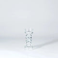 GLOBAL VIEWS GLASS RIBBED CANDLEHOLDER/VASE - DO NOT SHOW ON WEBSITE