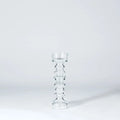 GLOBAL VIEWS GLASS RIBBED CANDLEHOLDER/VASE - DO NOT SHOW ON WEBSITE