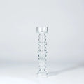 GLOBAL VIEWS GLASS RIBBED CANDLEHOLDER/VASE - DO NOT SHOW ON WEBSITE