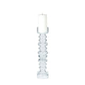 GLOBAL VIEWS GLASS RIBBED CANDLEHOLDER/VASE - DO NOT SHOW ON WEBSITE