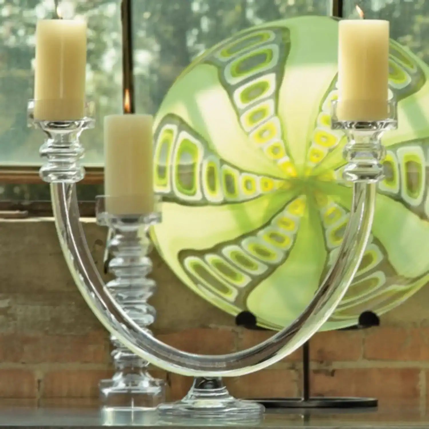 GLOBAL VIEWS TWO LITE GLASS TUBE C/ABRA | 1523 - DO NOT SHOW ON WEBSITE
