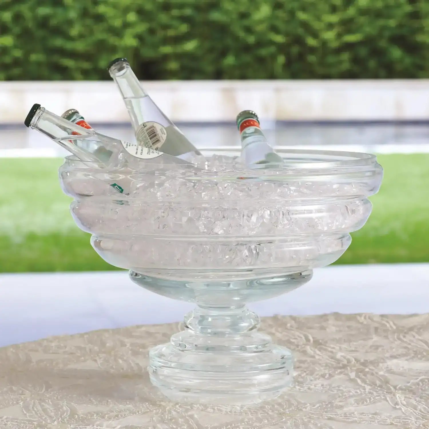 GLOBAL VIEWS BELTED FOOTED FRUIT BOWL - Decorative Accents