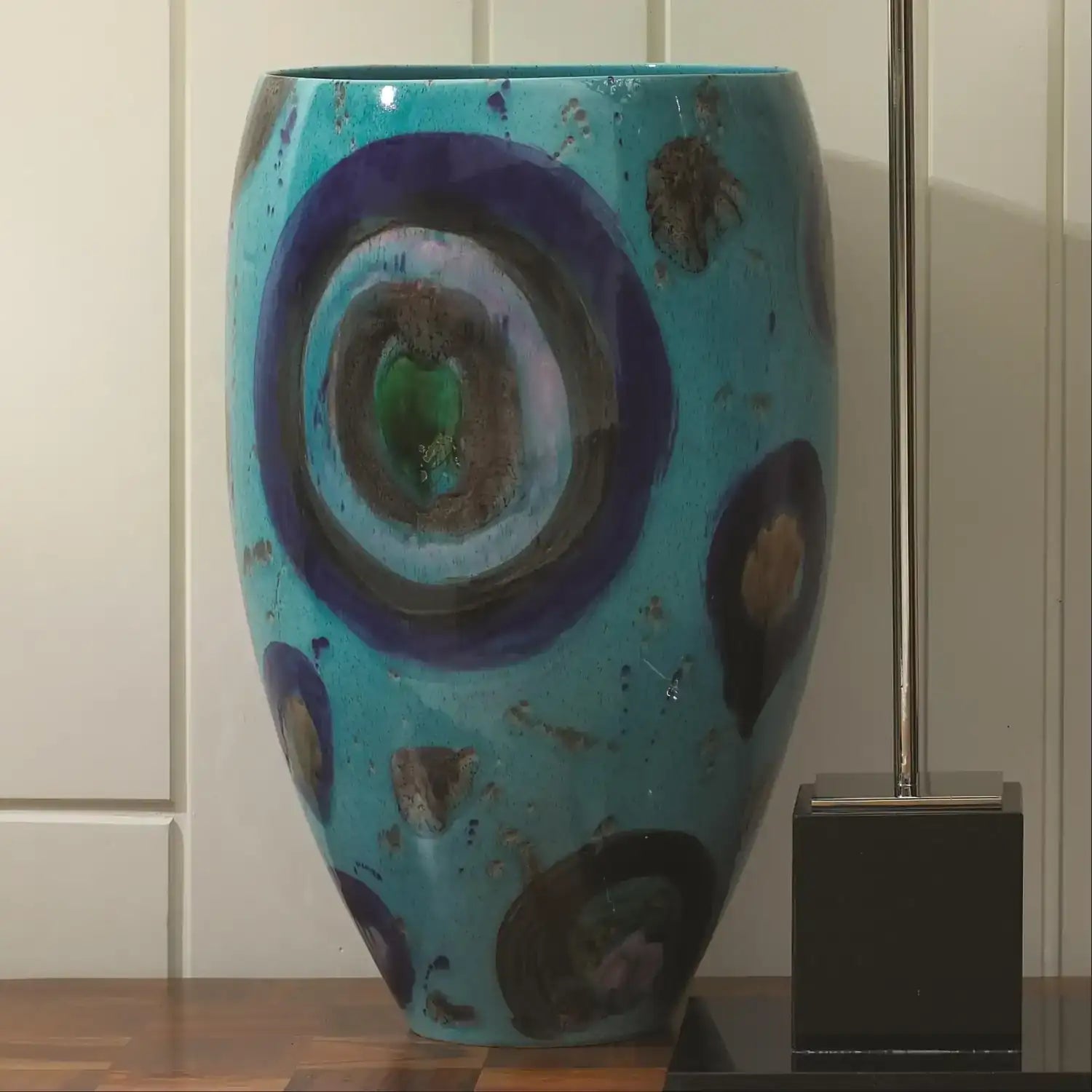 GLOBAL VIEWS BLUE SPOTS VASE - Decorative Accents