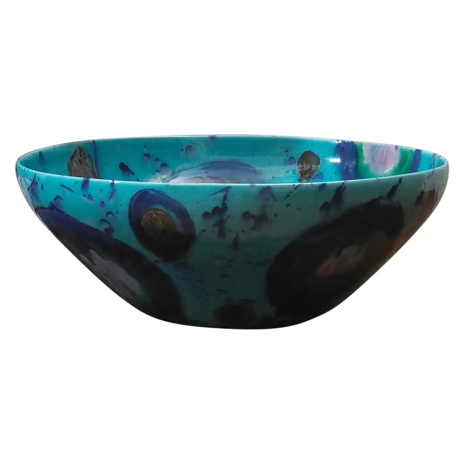 GLOBAL VIEWS BLUE SPOTS BOWL - Decorative Accents