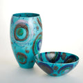 GLOBAL VIEWS BLUE SPOTS BOWL - Decorative Accents