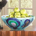 GLOBAL VIEWS BLUE SPOTS BOWL - Decorative Accents