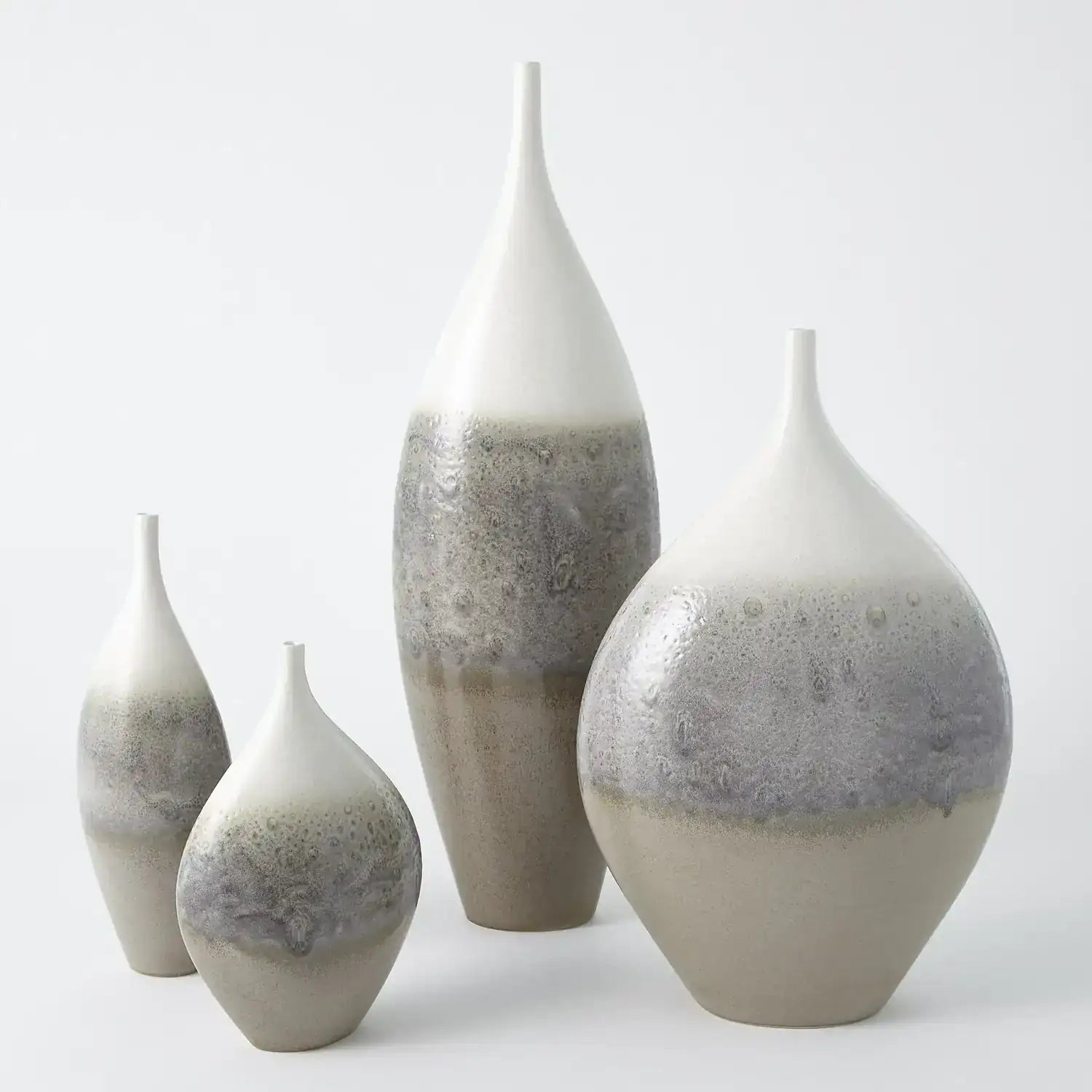 GLOBAL VIEWS CREAM RISES VASE - Decorative Accents