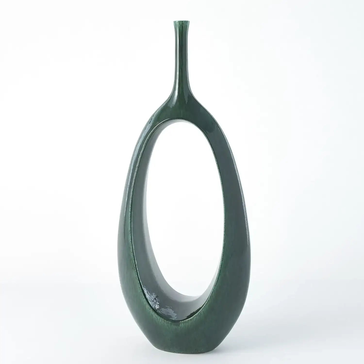 GLOBAL VIEWS OPEN OVAL RING VASE - Decorative Accents